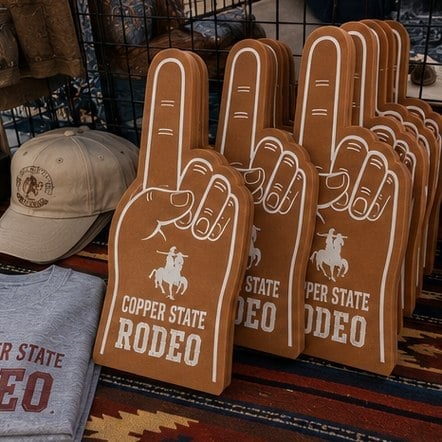 Branded foam fingers with logo
