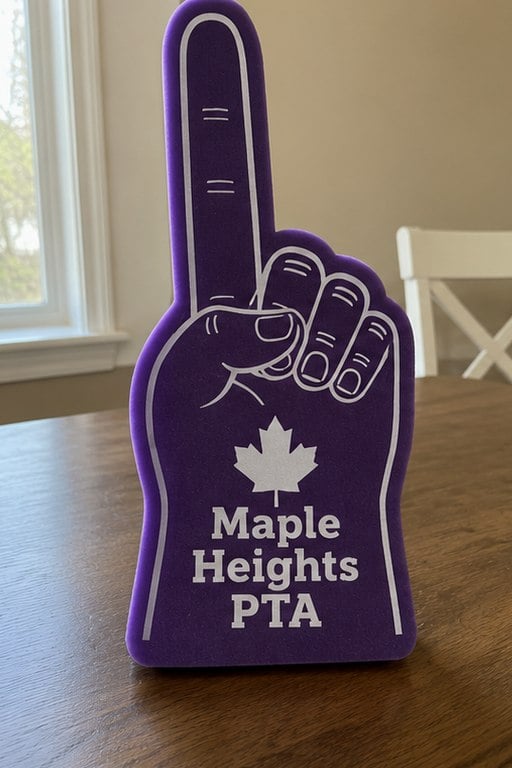 Custom foam fingers — customer photo