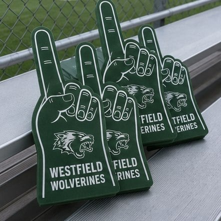 Custom printed foam fingers in bulk