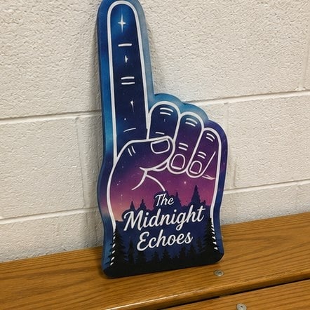 Full-Color Printed Foam Finger printed for The Midnight Echoes