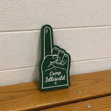 Mini Foam Finger printed for Camp Idlewild