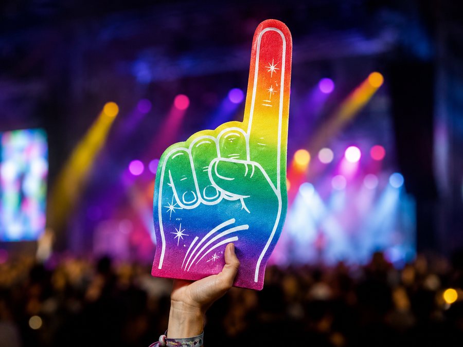 Custom printed full-color printed foam finger