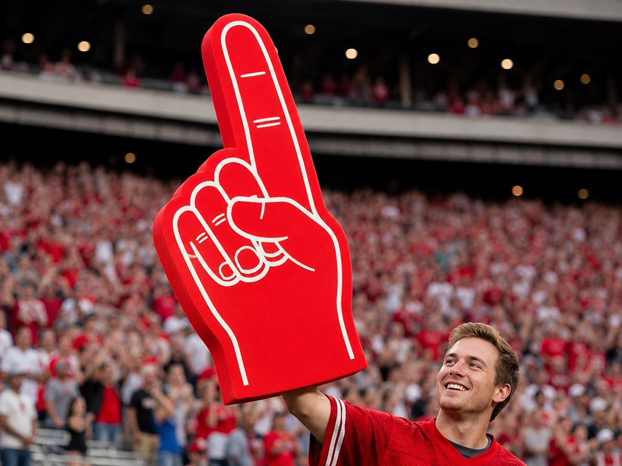 Custom printed giant jumbo foam finger