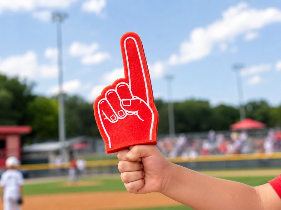 Custom printed mini foam finger